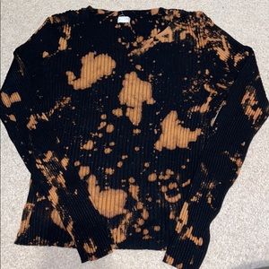 Garage Ribbed Bleach-Dye Sweatshirt